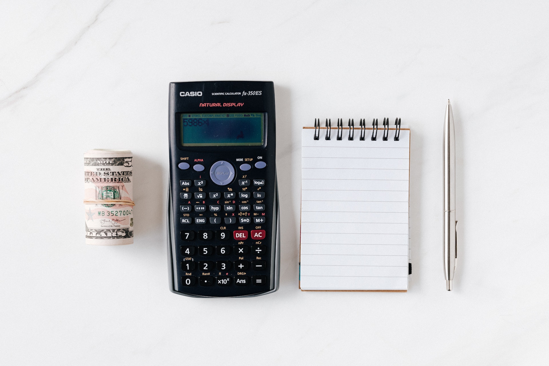 dollar bills next to a calculator to calculate how to make money quickly